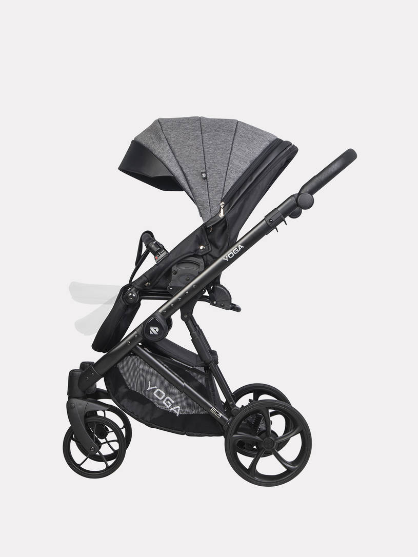 Коляска 2 в 1 Riko Basic YOGA, 01 ГРАФИТ