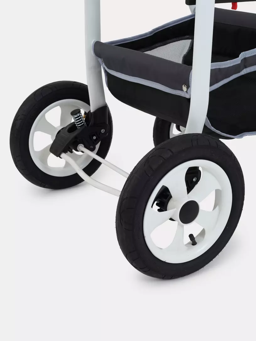 Коляска 2 в 1 Bart-Plast Bari 05 серо-желтый