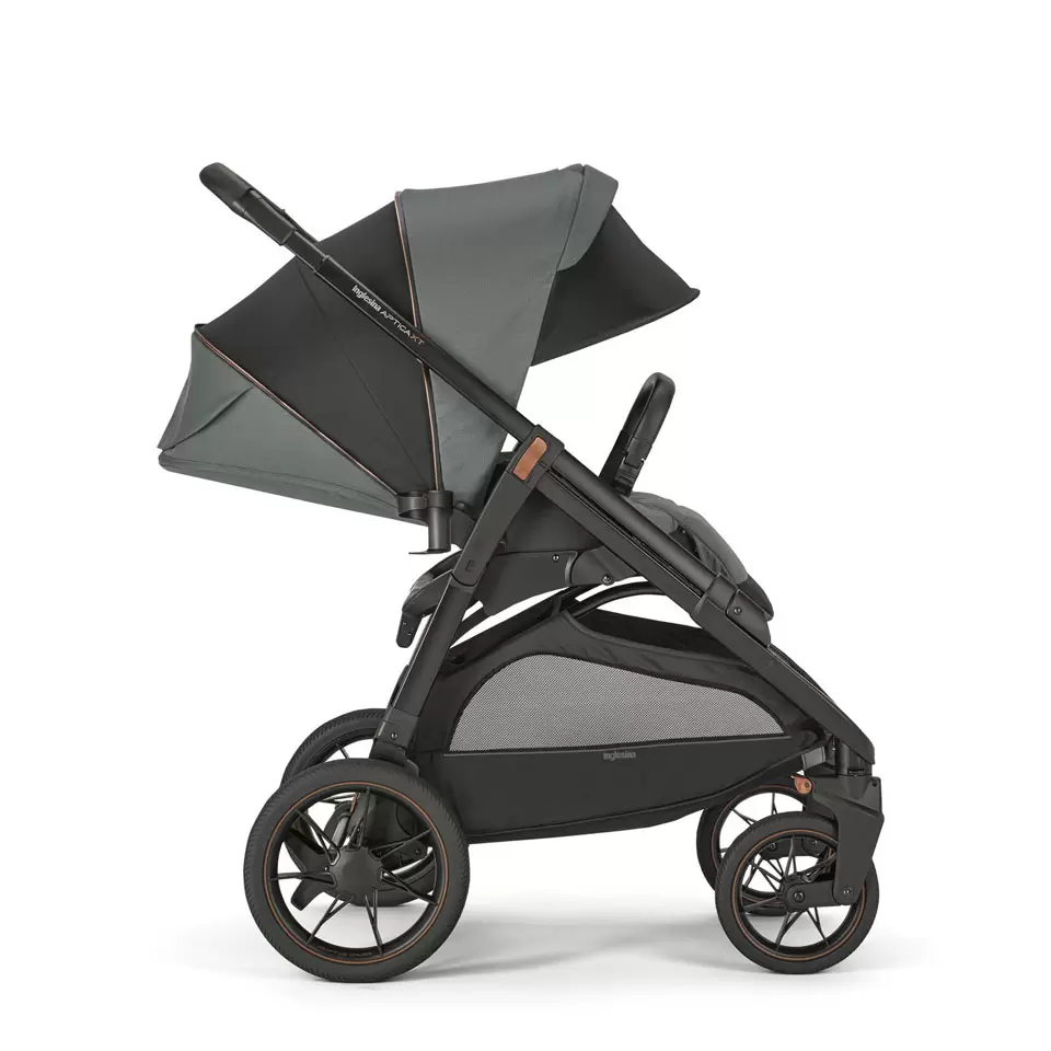 Коляска 2 в 1 Inglesina Aptica XT New с подставкой под люльку Stand Up, Taiga Green