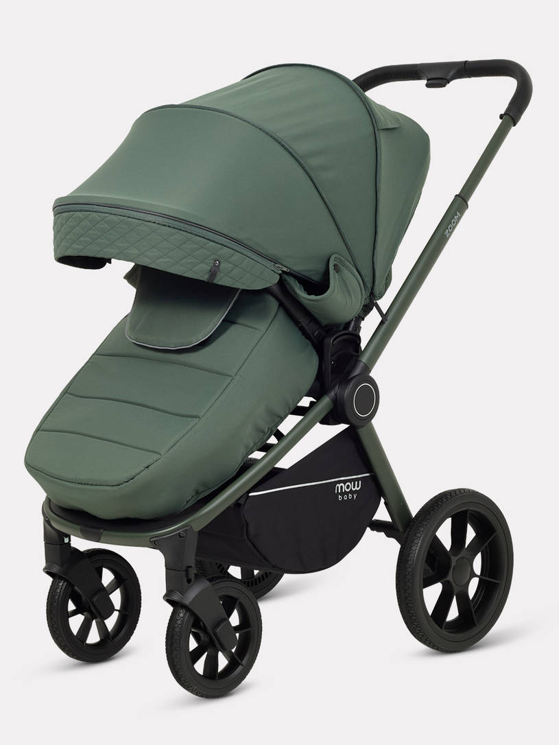 Коляска 3 в 1 Mowbaby Zoom PU Forest green