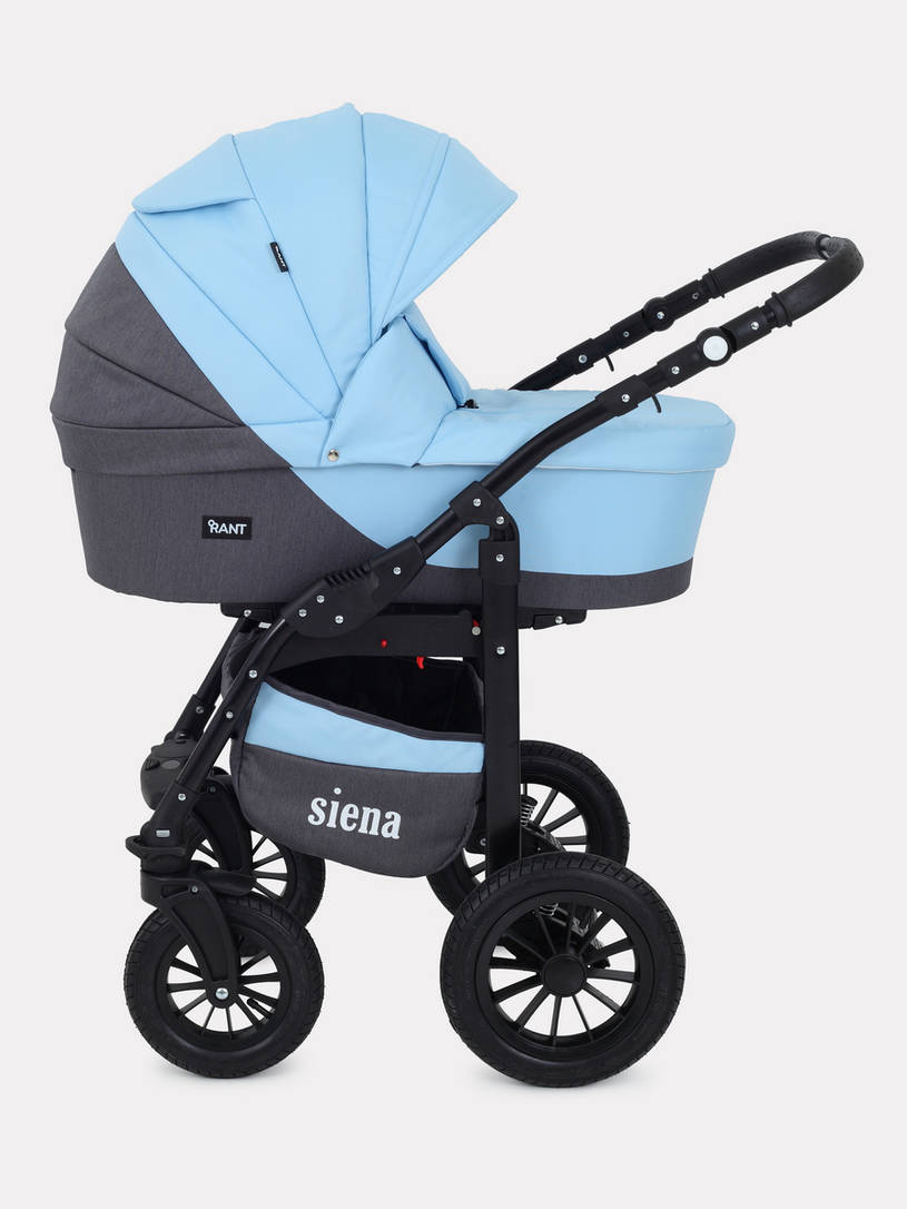 Коляска 3 в 1 Rant Siena 12 серый-голубой