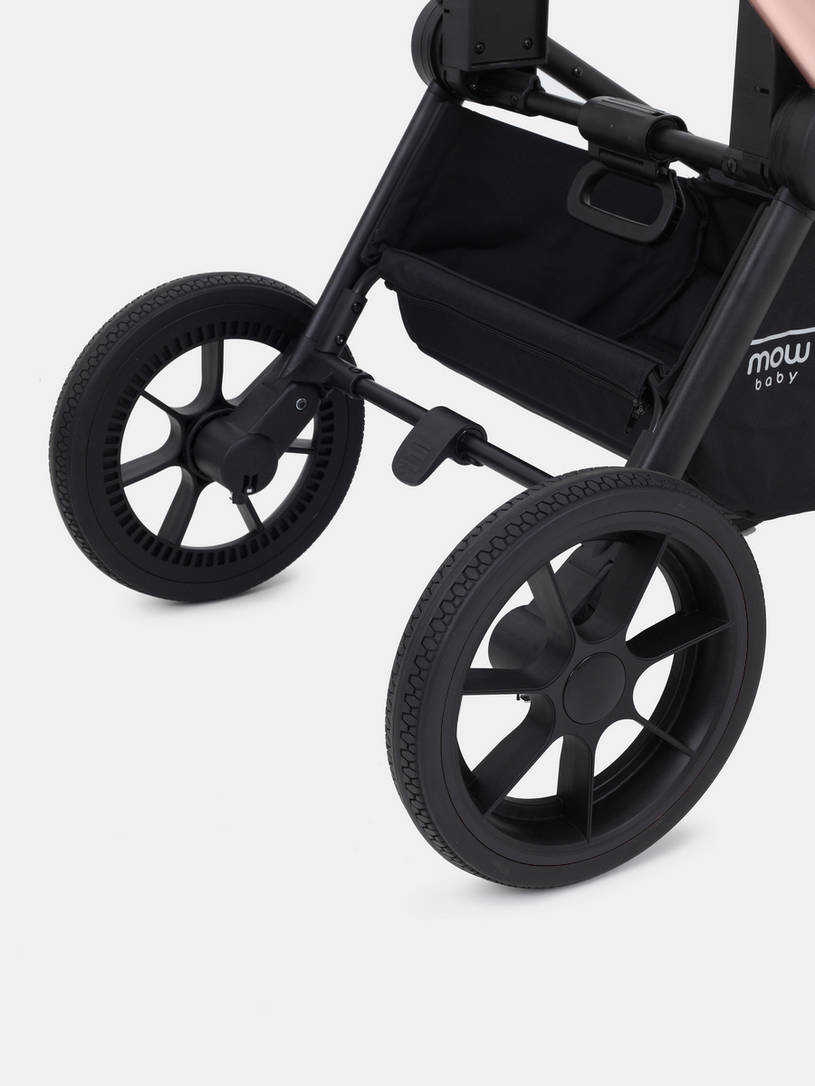 Коляска 3 в 1 Mowbaby Zoom Gold 2025 black