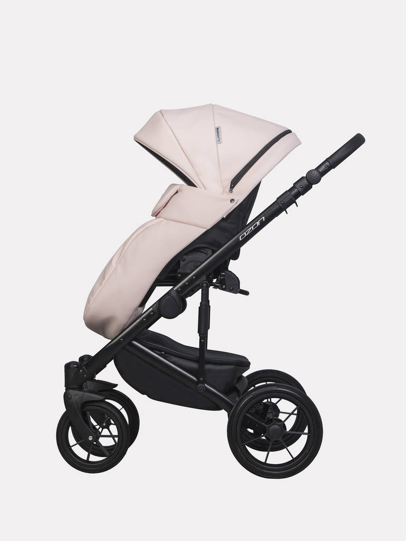 Коляска 3 в 1 Riko Basic Ozon Pastel 01, Розовый