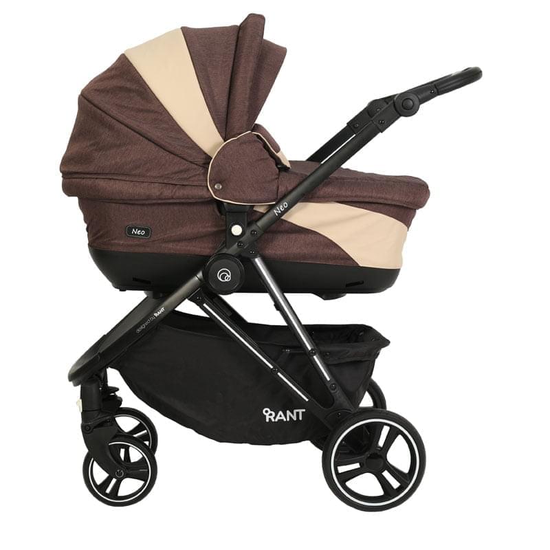 Коляска 2 в 1 Rant Neo коричнево-бежевый