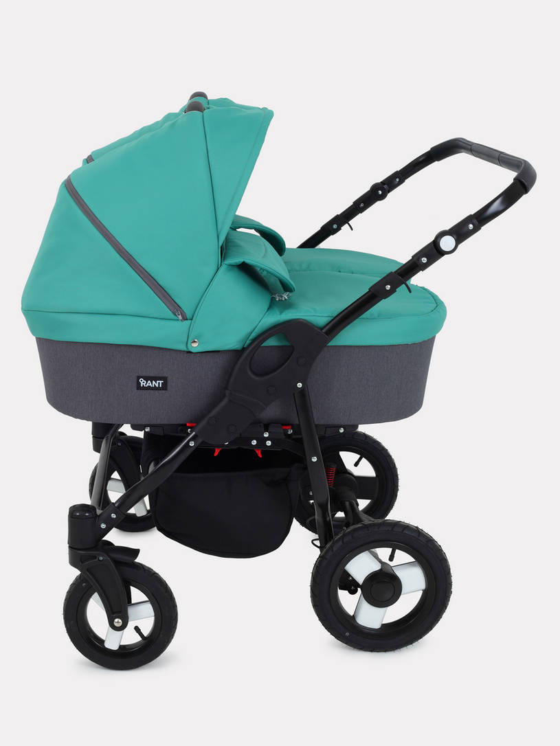 Коляска для двойни 2 в 1 Rant Dream Duo 08 серый-темно-зеленый