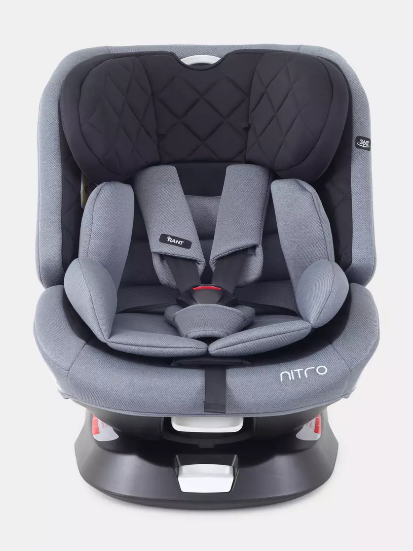 Автокресло Rant Nitro 0/1/2/3 (0-36 кг) Grey/Black