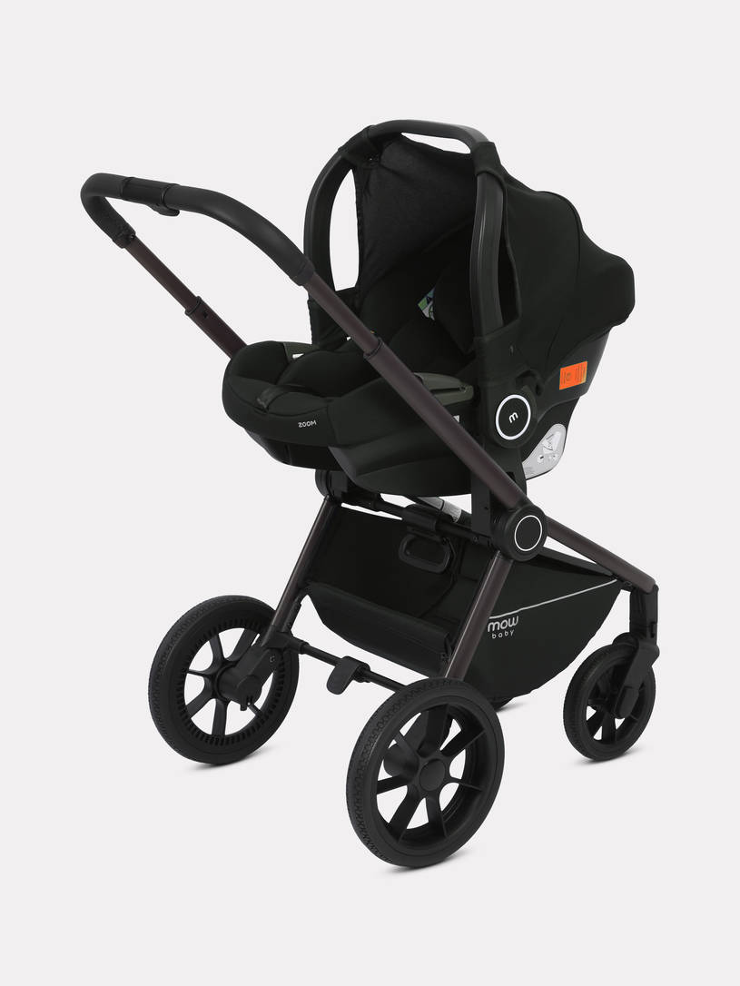 Коляска 3 в 1 Mowbaby Zoom PU Shine brown