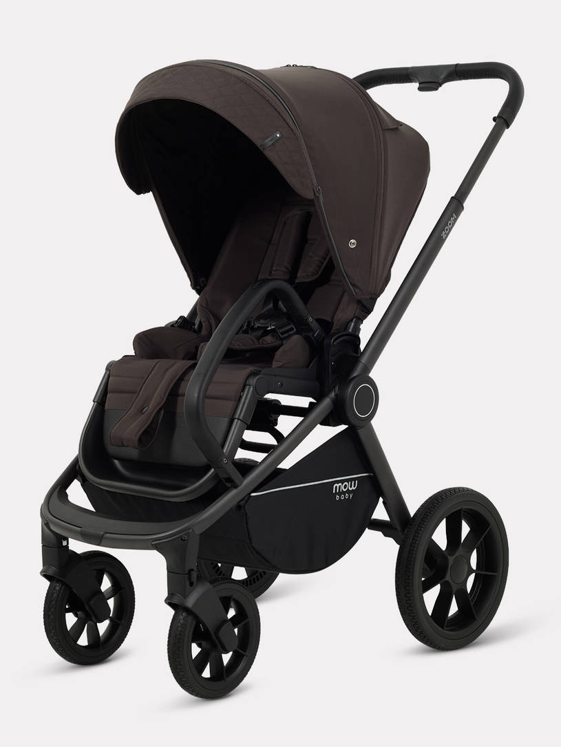 Коляска 3 в 1 Mowbaby Zoom PU Shine brown
