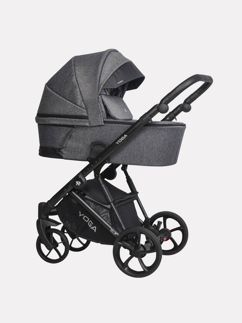 Коляска 2 в 1 Riko Basic YOGA, 01 ГРАФИТ