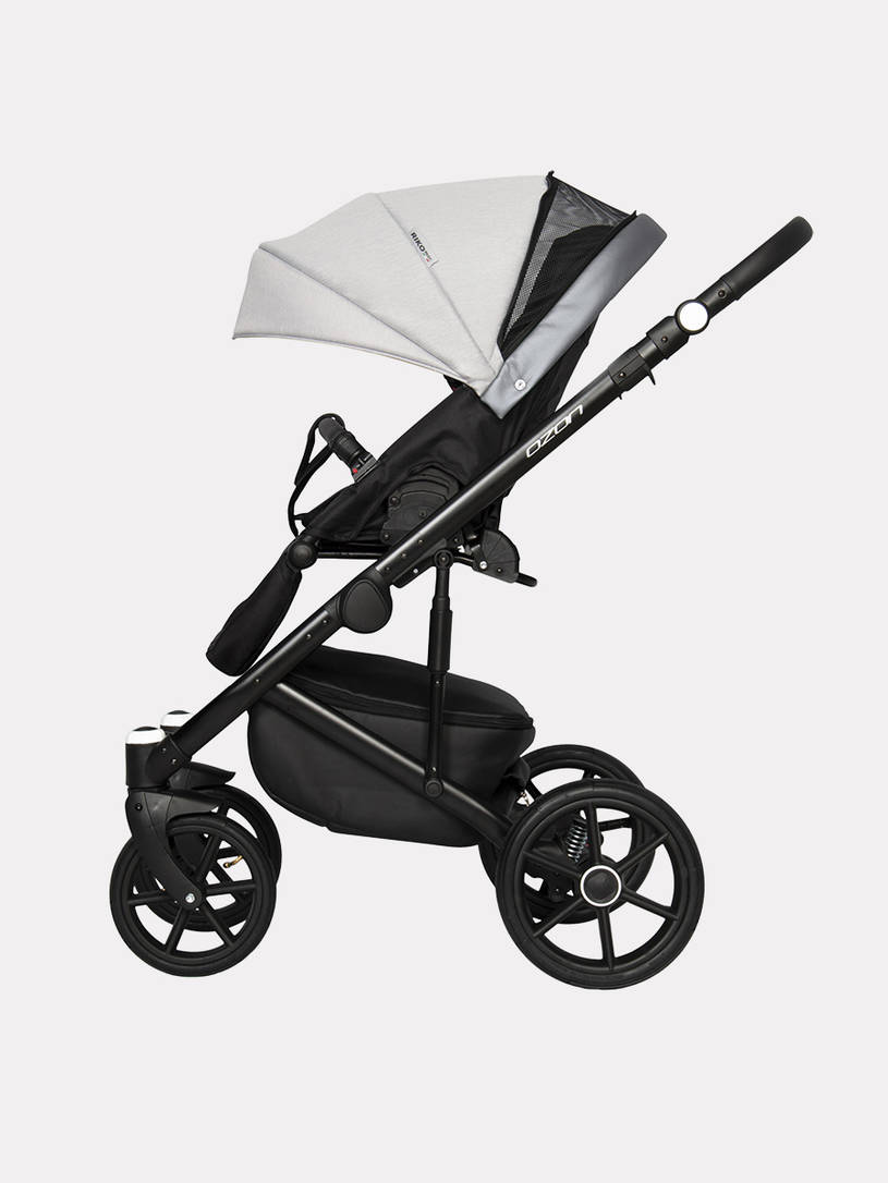 Коляска 2 в 1 Riko Basic Ozon Shine 03 серый
