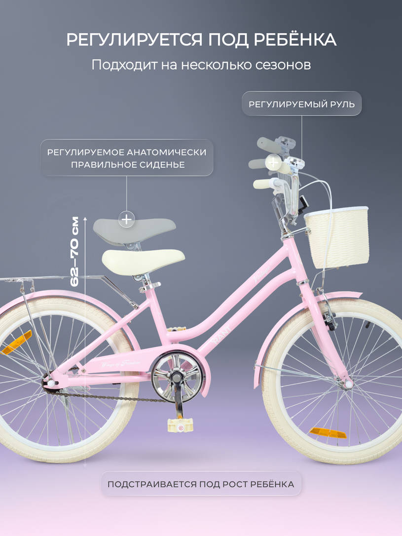 Велосипед 2-колесный Rant Vintage 20 Pink