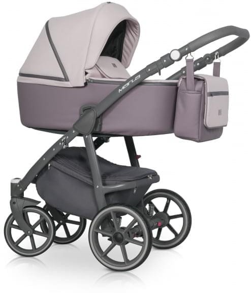 Коляска 3 в 1 Riko Marla 04 фиолетовый