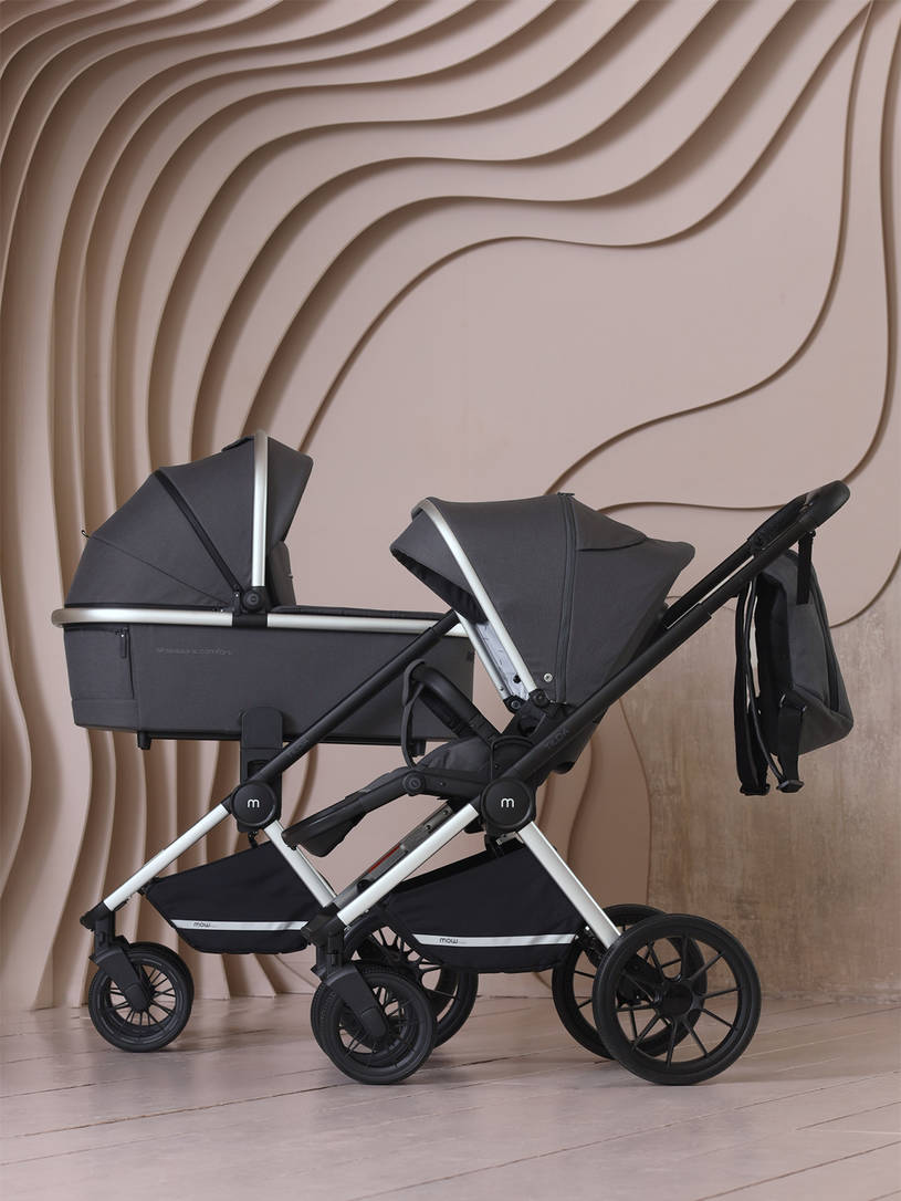 Коляска 2 в 1 Mowbaby Tilda Carbon