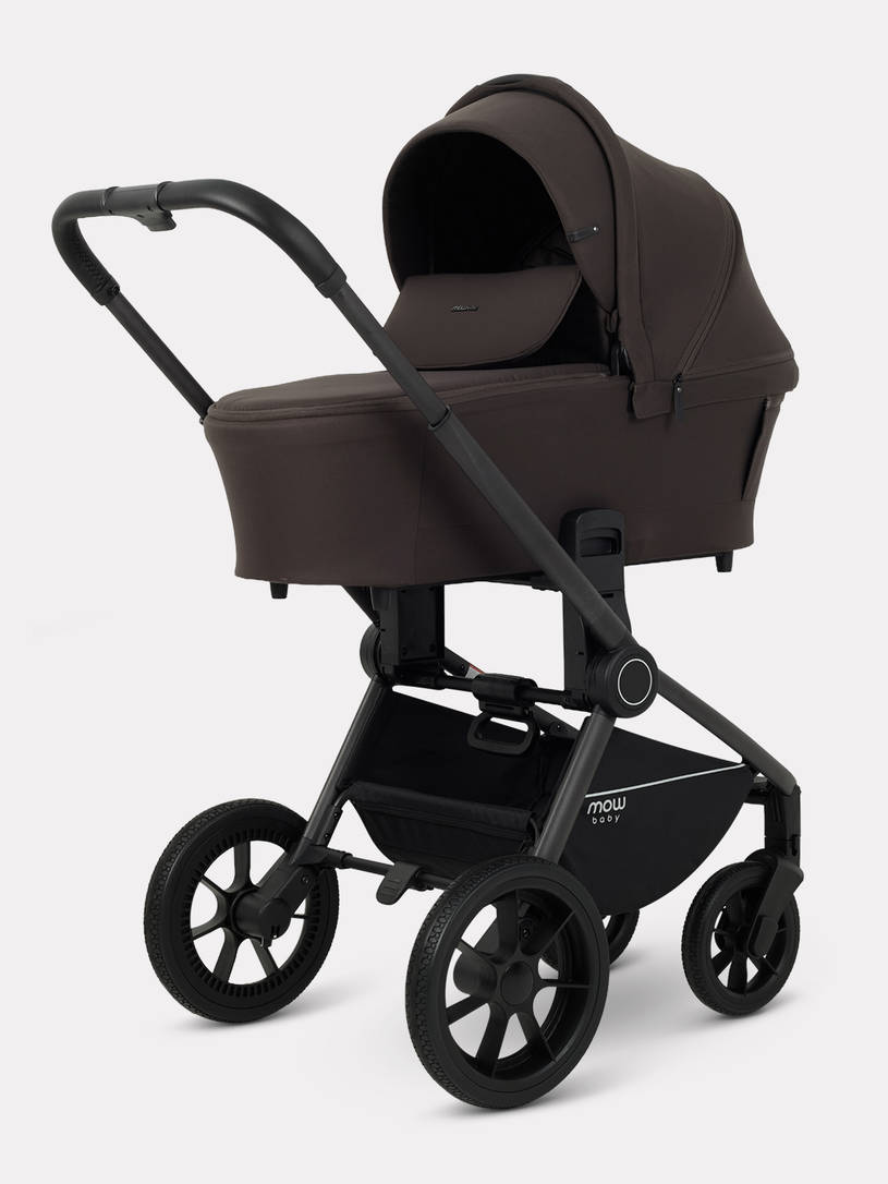 Коляска 2 в 1 Mowbaby Zoom PU Shine brown
