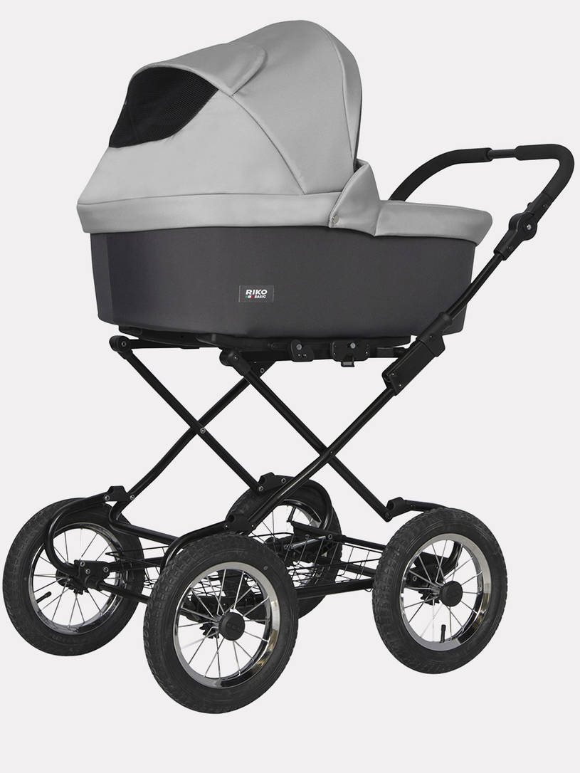 Коляска 2 в 1 Riko Basic Bella 01 серый