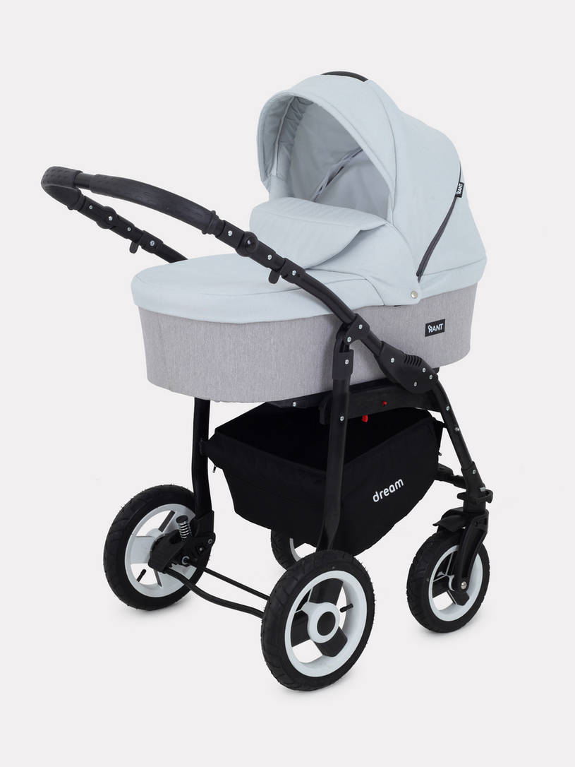 Коляска 2 в 1 Rant Dream 02 светло-серый