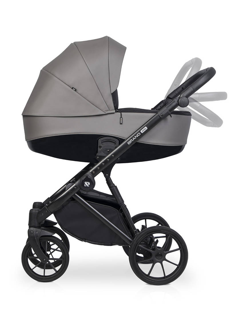 Коляска 2 в 1 Riko Brano Pro, 01 Anthracite