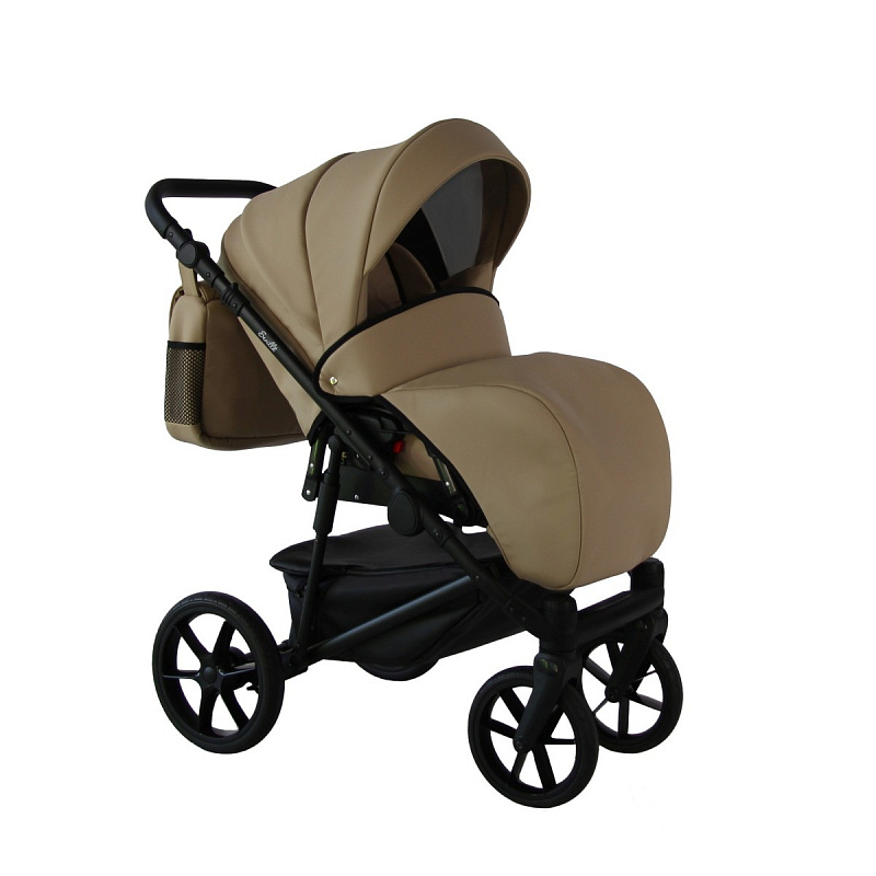 Детская коляска Sevillababy Tisso 2 в 1 бежевый экокожа