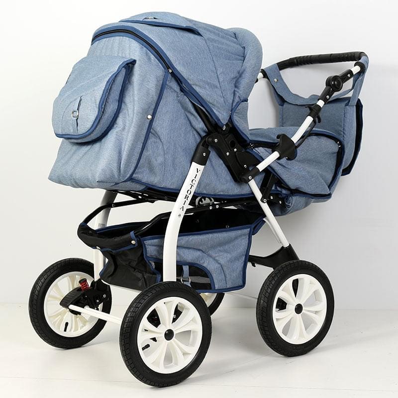 Коляска прогулочная Bart-Plast Victoria Prime PKL 01, цвет: синий джинс