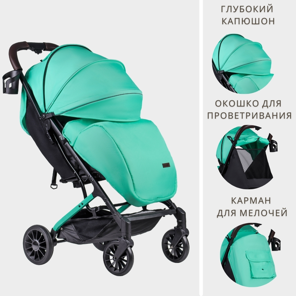 Коляска детская прогулочная Farfello Costa Tracy (Biscay green/Мятный)
