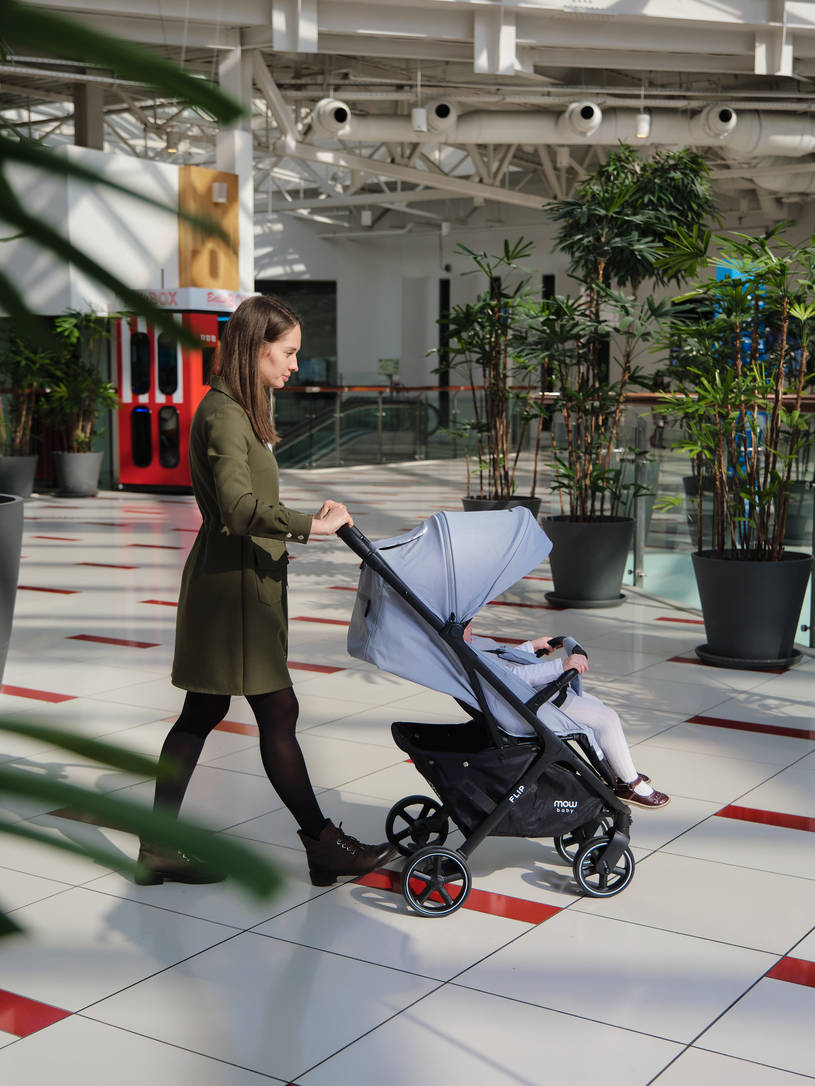 Коляска прогулочная MOWBaby FLIP Blue