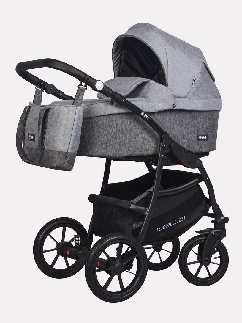 Коляска 2 в 1 Riko Basic Bella 01 серый-графит