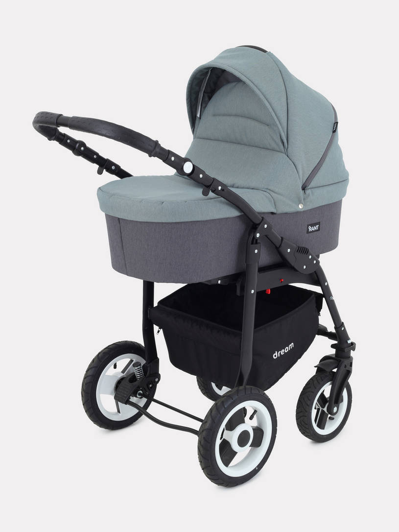 Коляска 3 в 1 Rant Dream 06 серый-зеленый