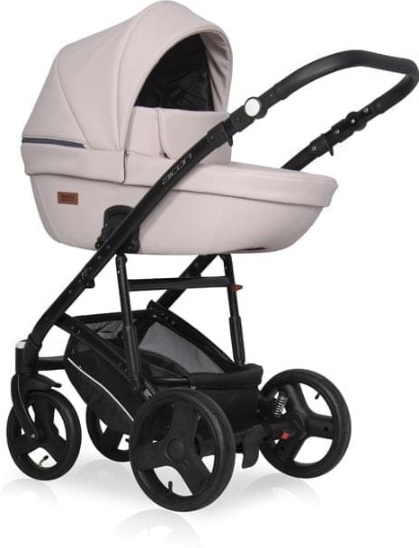 Коляска 3 в 1 Riko Basic Aicon Pastel 01 розовый