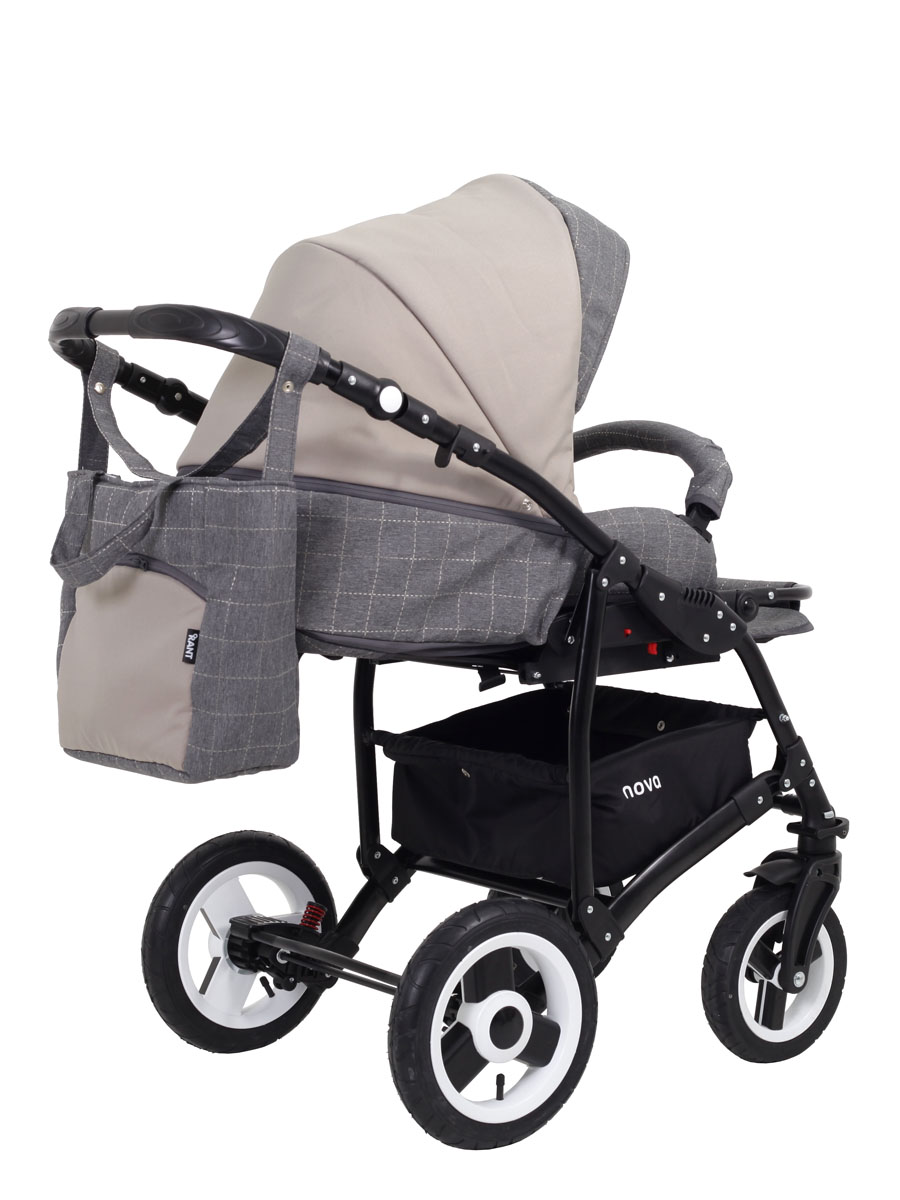 Коляска 3 в 1 Rant Nova 03 серый-бежевый