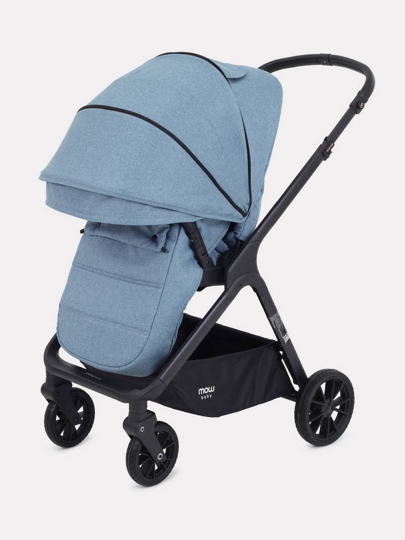 Коляска 2 в 1 Mowbaby Move 2023 с сумкой Blue