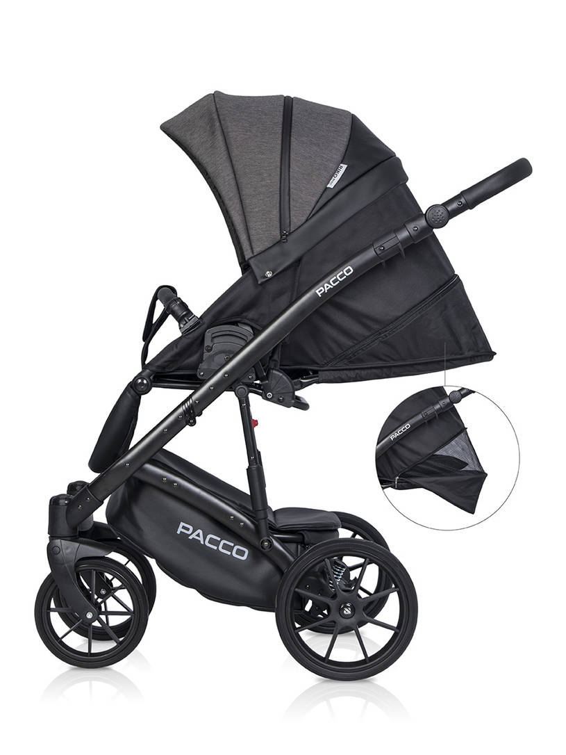 Коляска 2 в 1 RIKO BASIC PACCO 04 Carbon