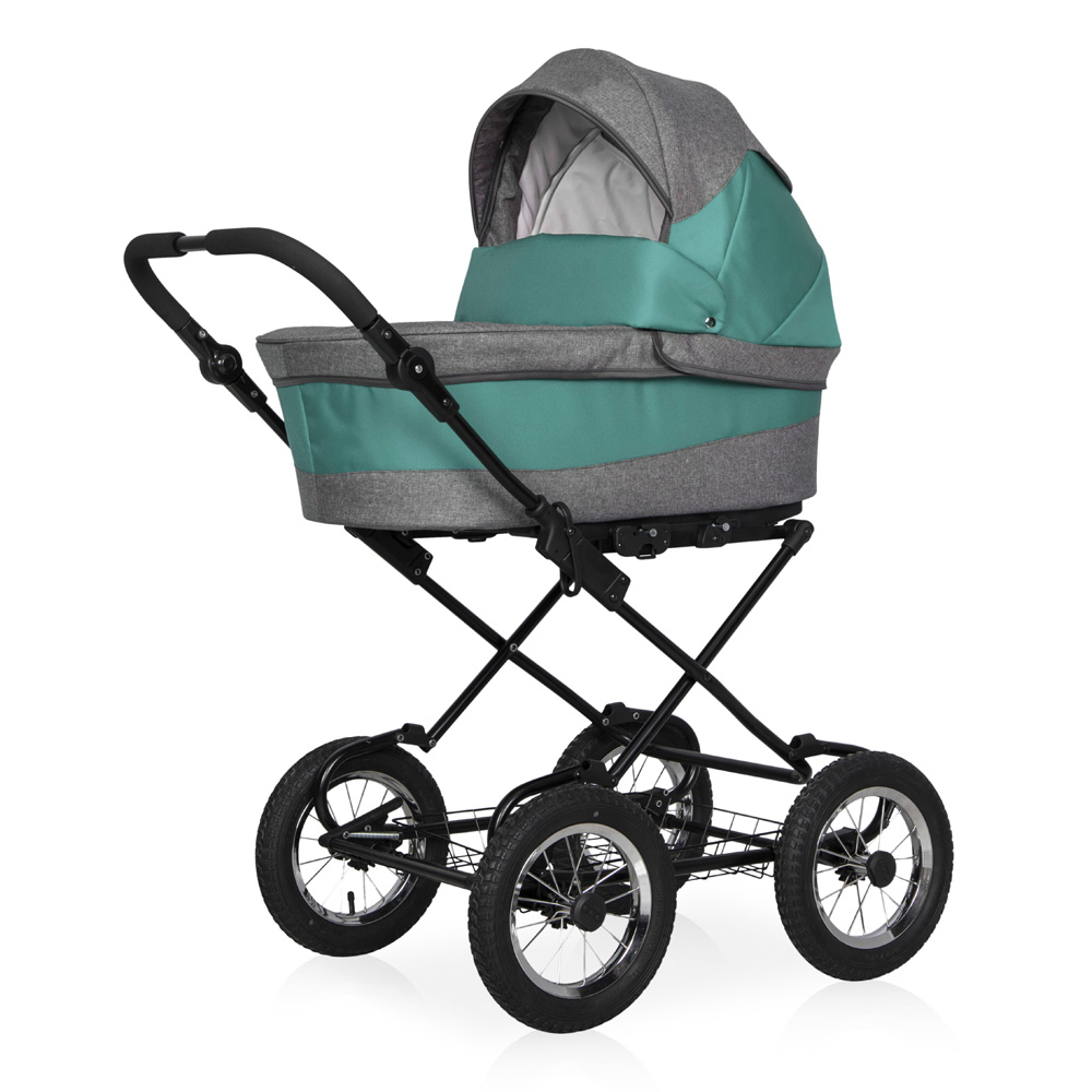 Коляска 2 в 1 Riko Basic Mario Classic 09 серо-зеленый