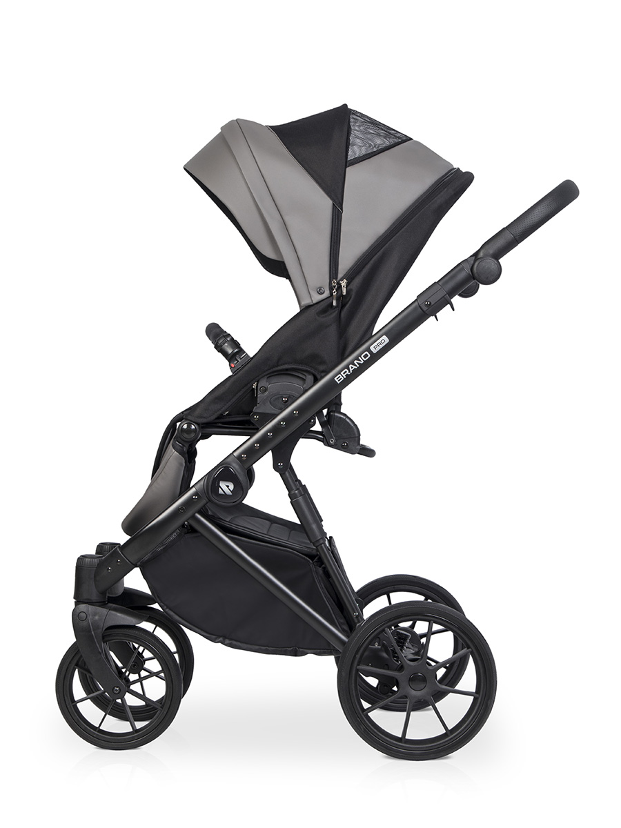 Коляска 3 в 1 Riko Brano Pro, 01 Anthracite