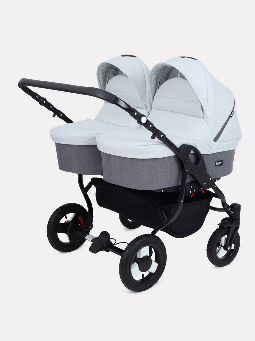 Коляска для двойни 2 в 1 Rant Dream Duo 01 графит-серый