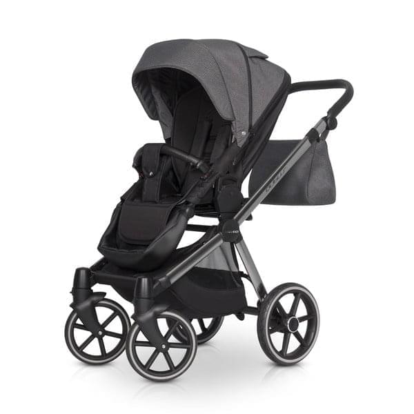 Коляска 2 в 1 Riko Qubus 02 темно-серый