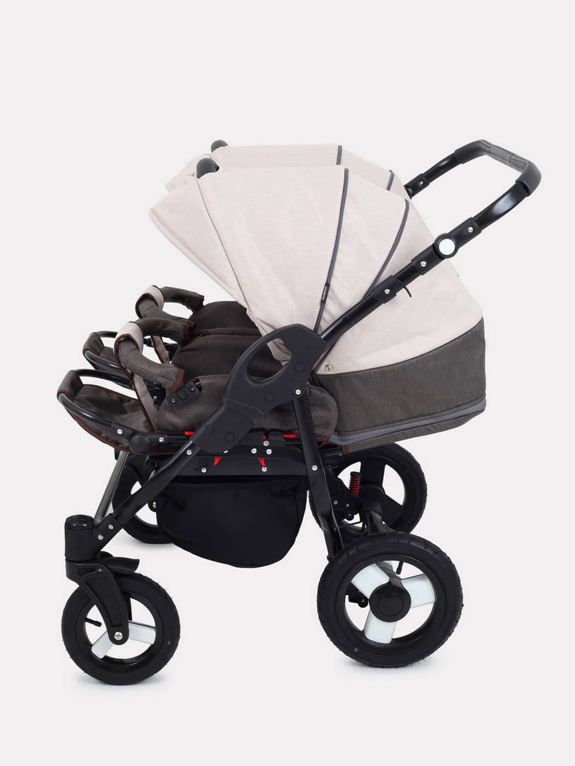Коляска для двойни 2 в 1 Rant Dream Duo 05 коричневый-бежевый