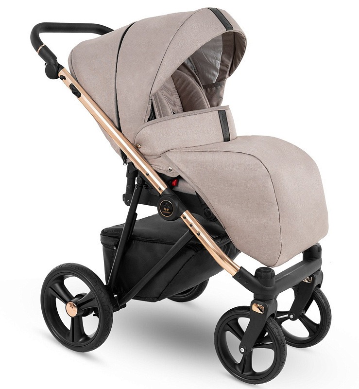Коляска 2 в 1 Camarelo Belagio, BG-10 (Бежевый Жаккард)