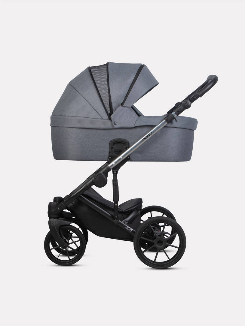 Коляска 2 в 1 Riko Nano Thermo Fabric 12 Graphite