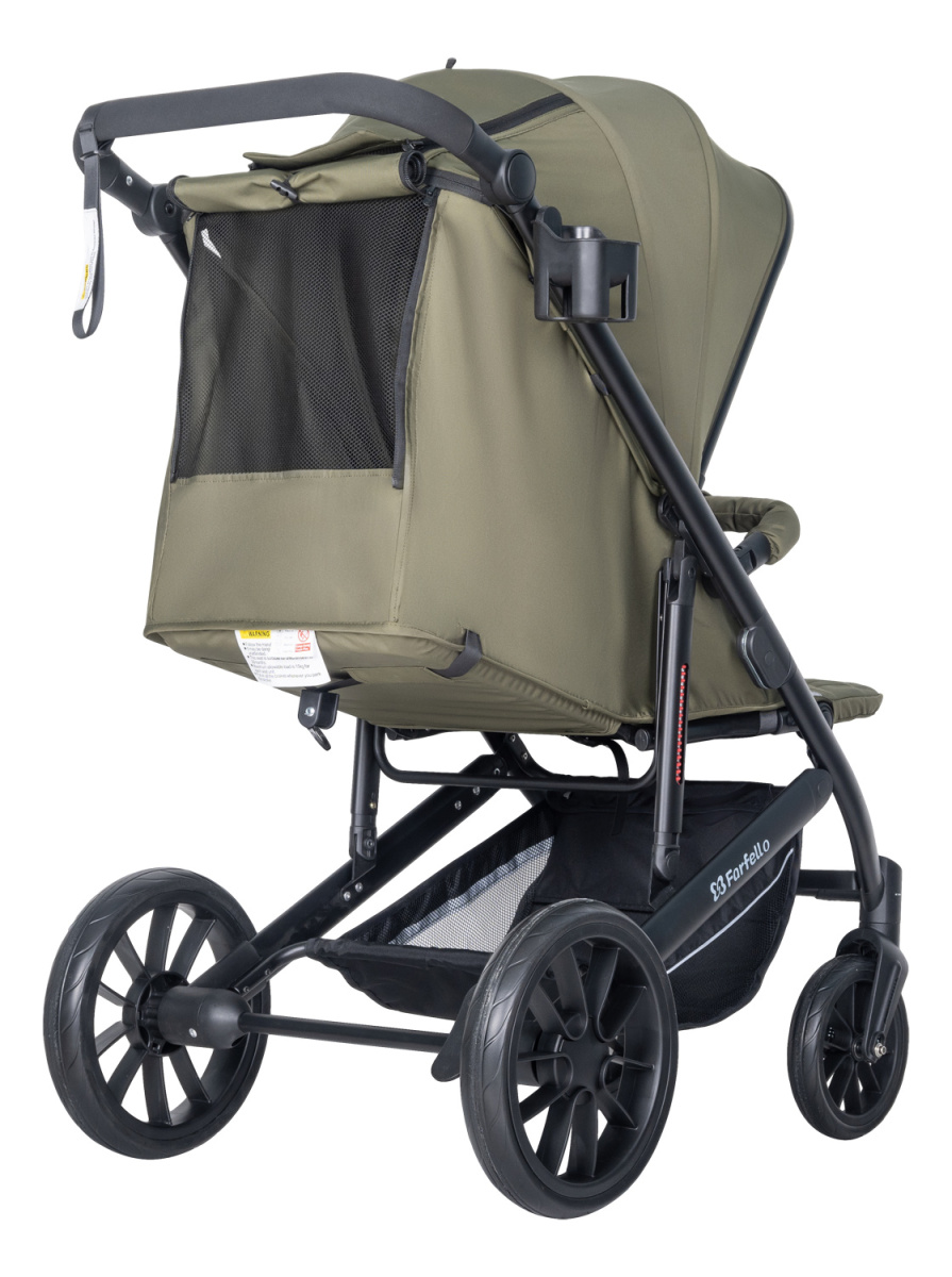 Коляска детская прогулочная Farfello Bonnie black (Fresh Green/свежая зелень)