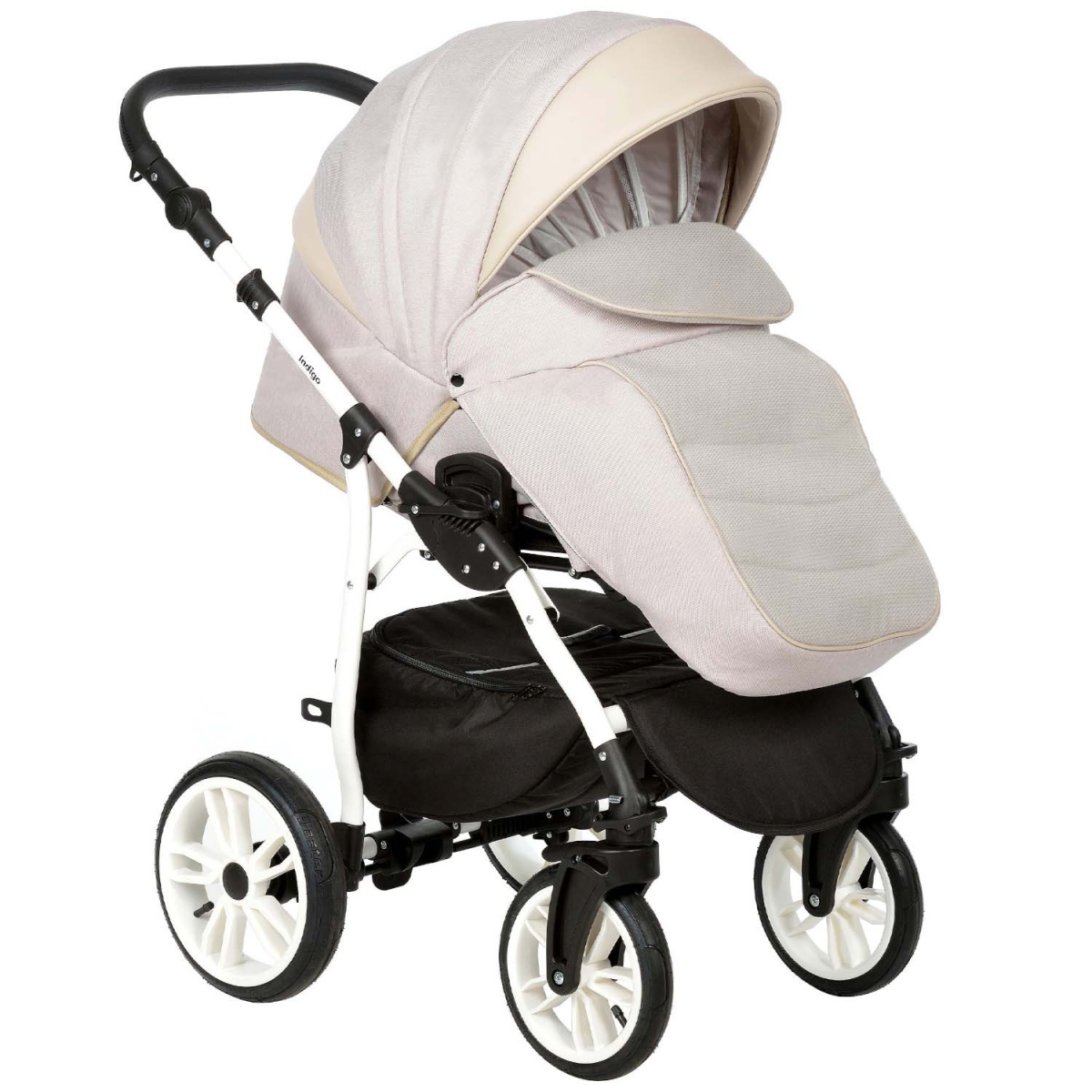 Коляска 2 в 1 Indigo, In 01 (Бежевый)