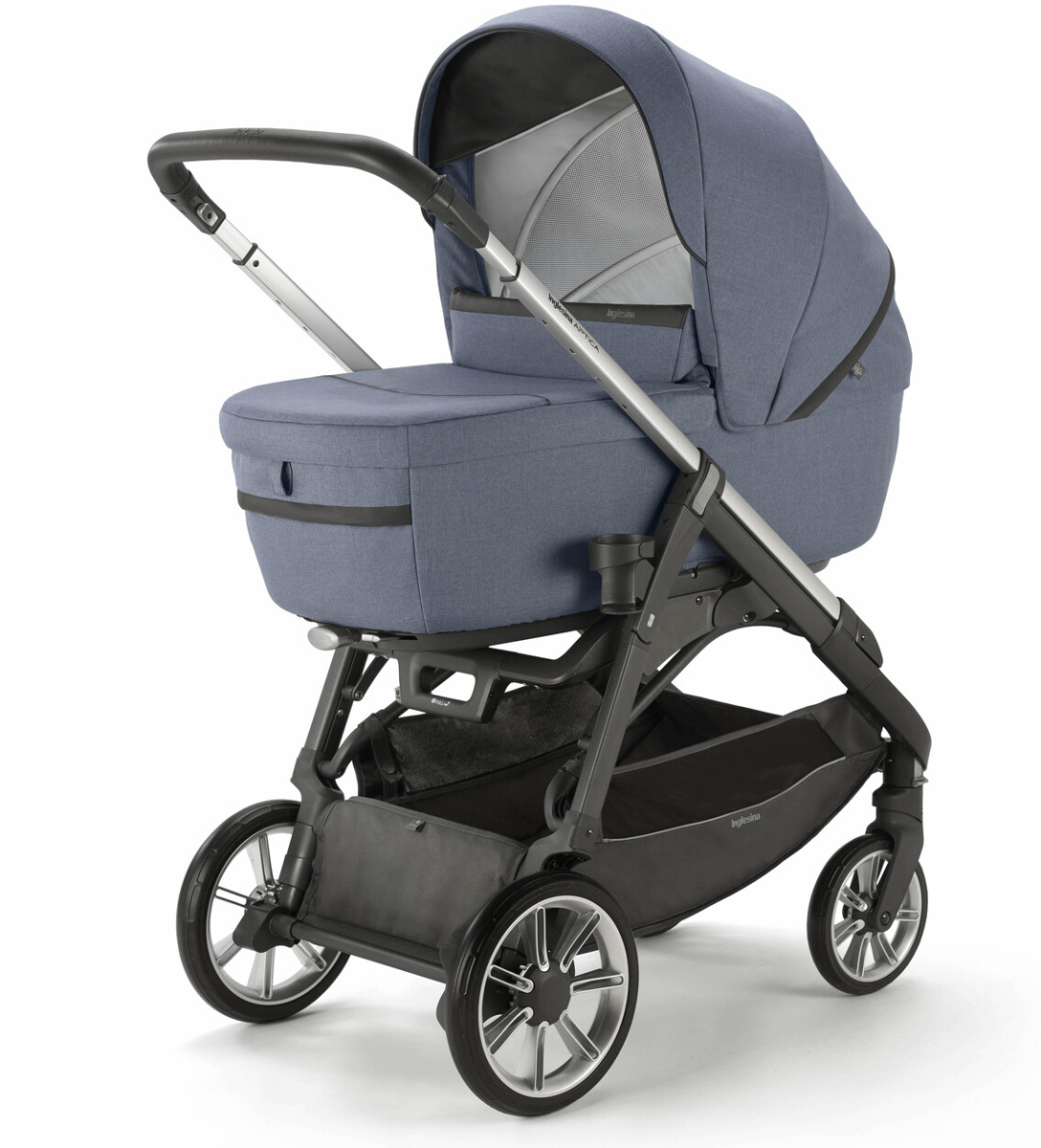 Коляска 3 в 1 Inglesina Aptica с подставкой под люльку Stand Up, Alaska Blue
