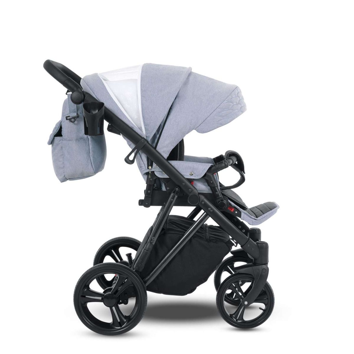 Коляска Camarelo Faro 2 в 1 голубой меланж