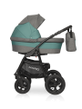 Коляска 2 в 1 Riko Basic Mario 09 серо-зеленый