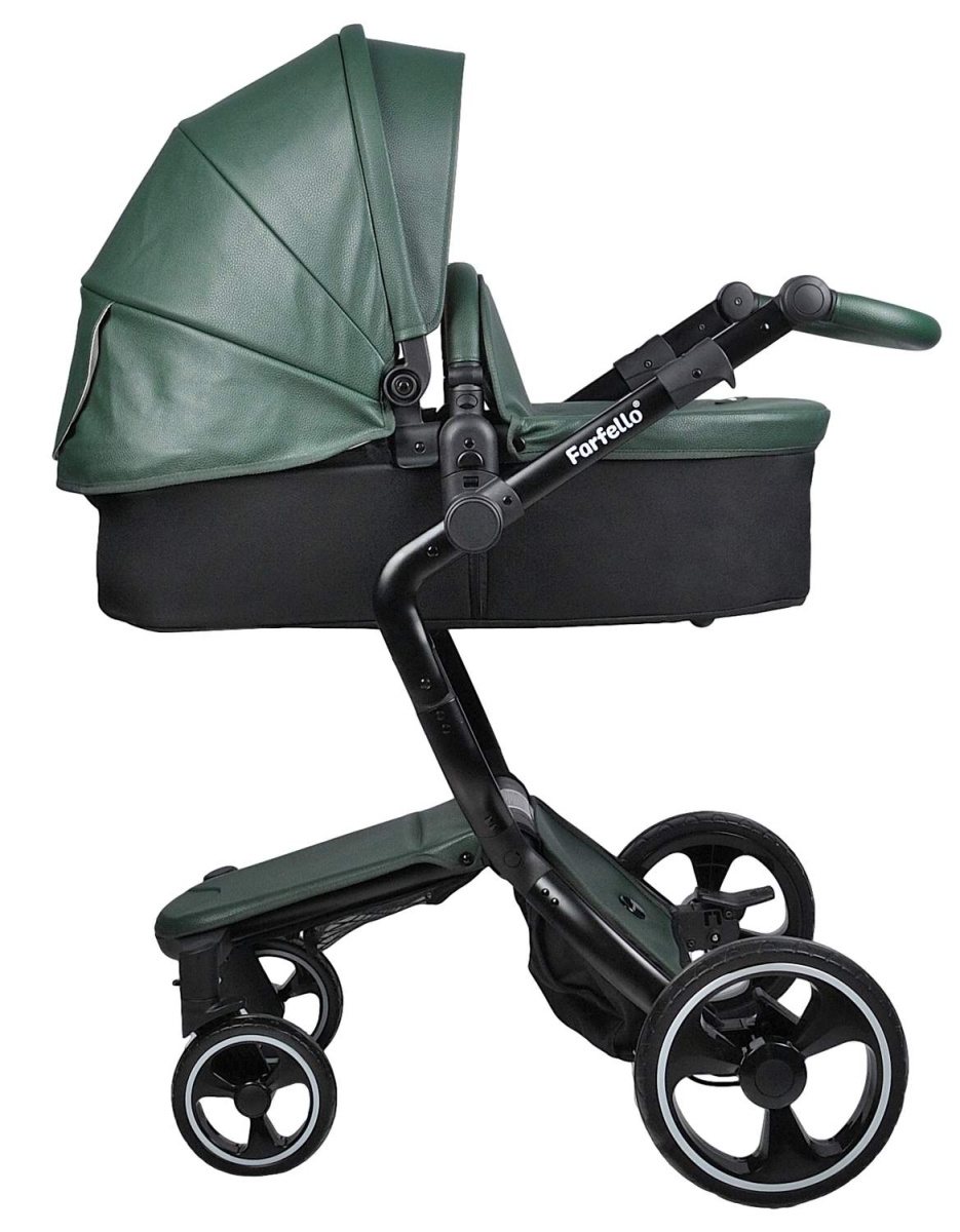 Коляска  2в1 Farfello Hot mama (Вечнозеленый)