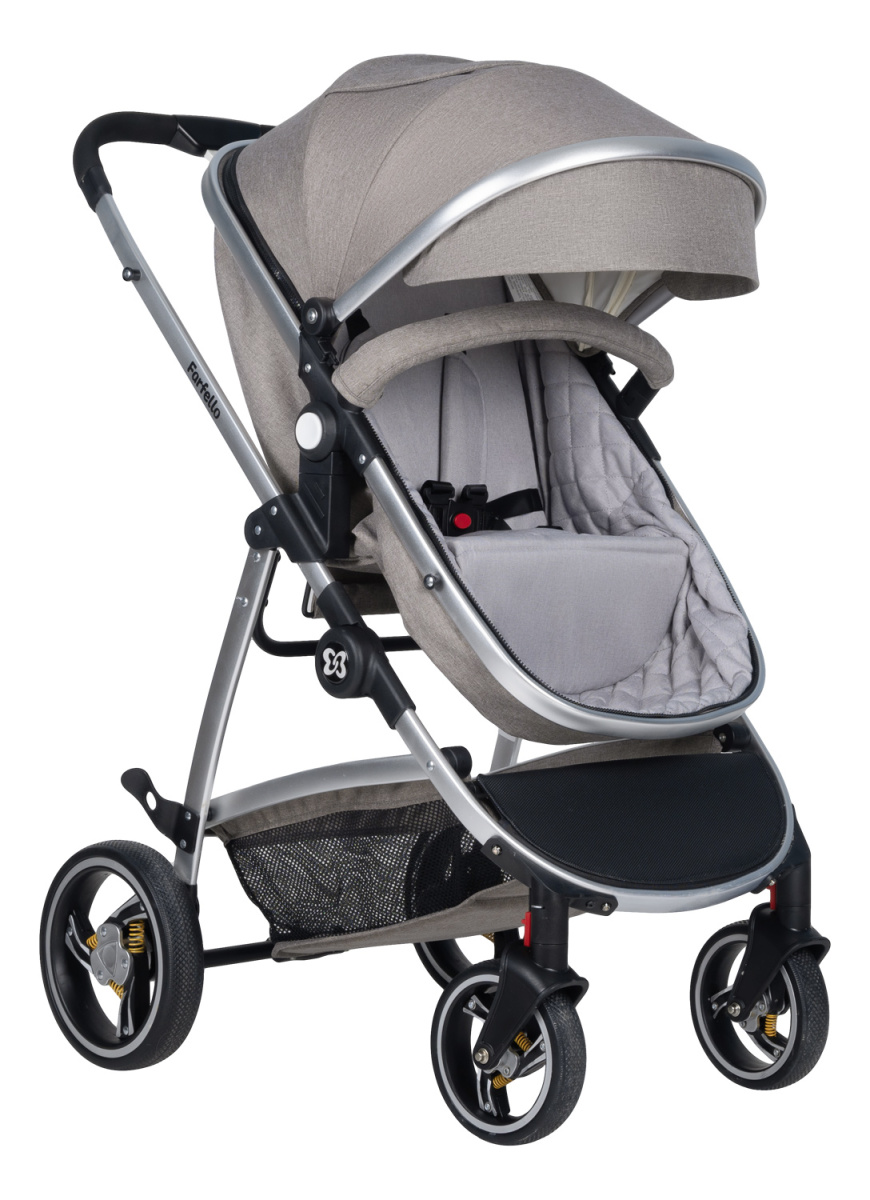 Коляска трансформер Farfello Pristina (Коричневый PS-14)