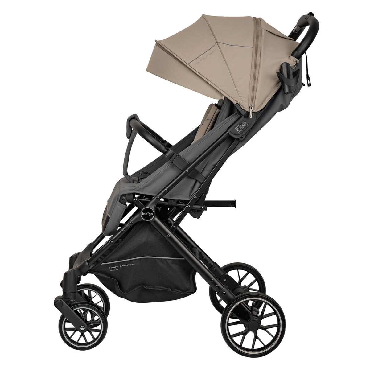 Коляска прогулочная Indigo SKIP бежевый