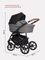 Коляска 2 в 1 Riko Basic Bella Lux 01 темно-серый