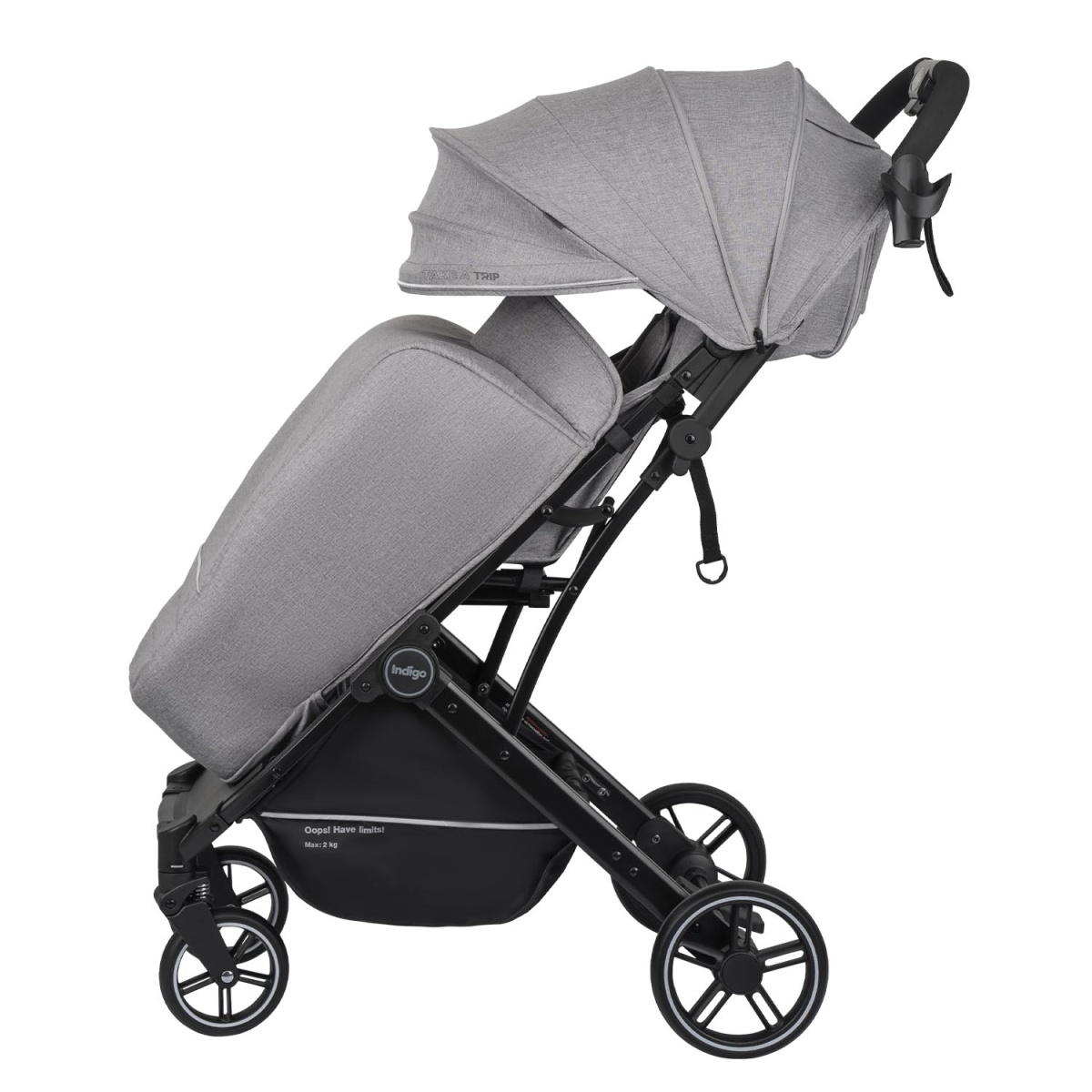 Коляска прогулочная Indigo TRIP светло-серый