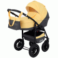 Коляска 3 в 1 Rant Siena 10 серый-желтый
