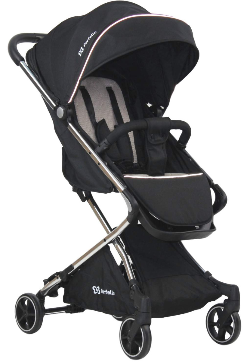 Коляска детская прогулочная Farfello Bliss (Black/Черный)